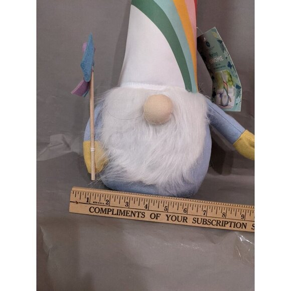 Huntington Home spring gnome rainbow blue  20" Indoor use - Picture 8 of 9